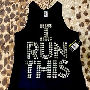 Zumba I Run This High Neck Tank